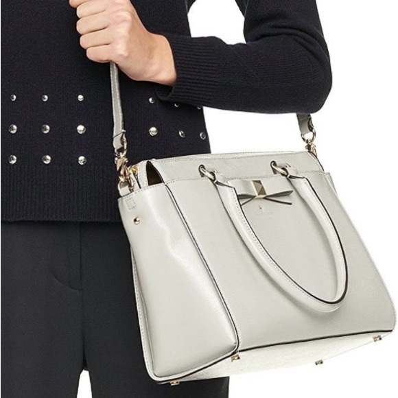 Kate Spade Beacon Court Jeanne Patent Leather Tote. Gray. Never used. NWOT - Picture 8 of 8